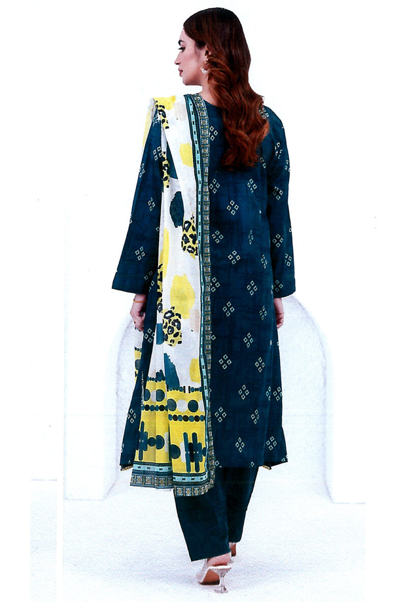 Khaadi Printed Lawn Fabrics 3 Piece - Image 3