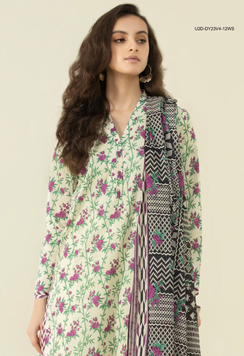 Sapphire 3 Piece Printed Lawn Suit - Image 2