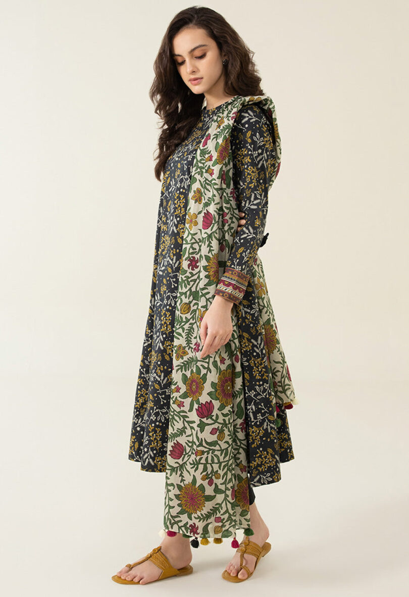 Sapphire 3 Piece Printed Lawn Suit - Image 2