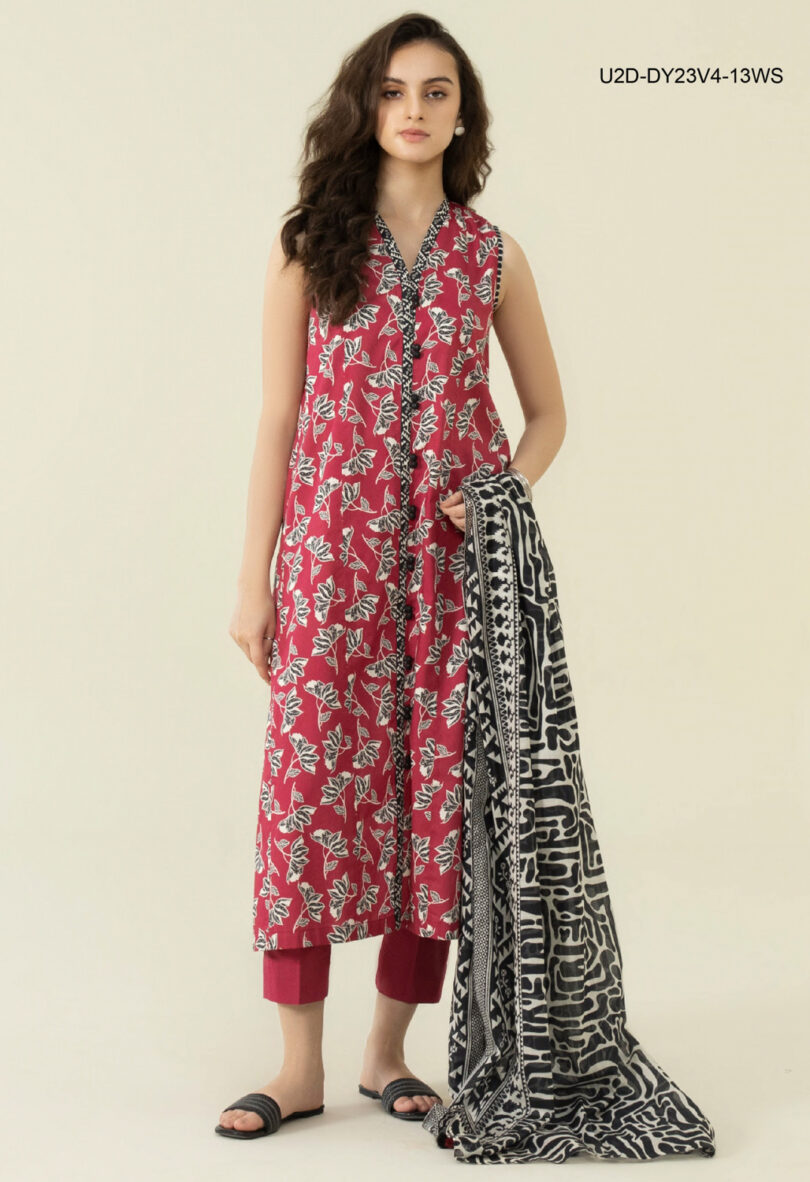 Sapphire 3 Piece Printed Lawn Suit - Image 2